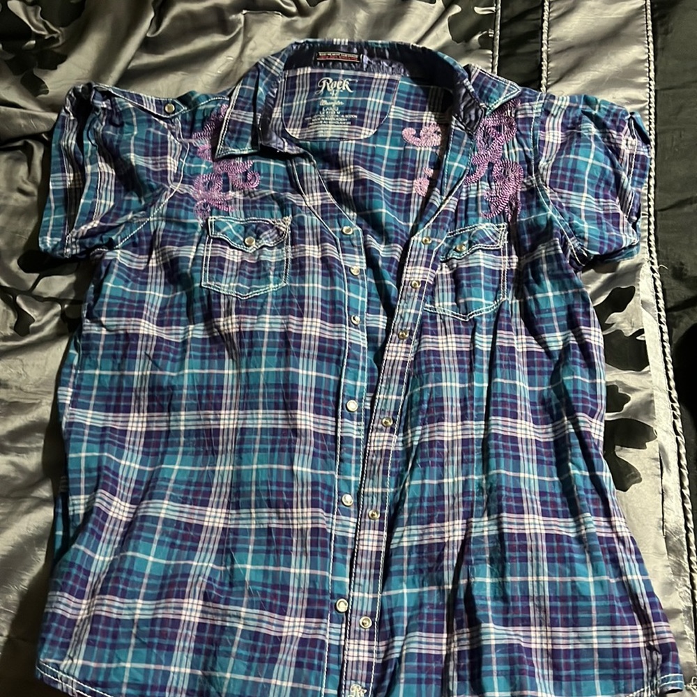 Rock 47 plaid button down